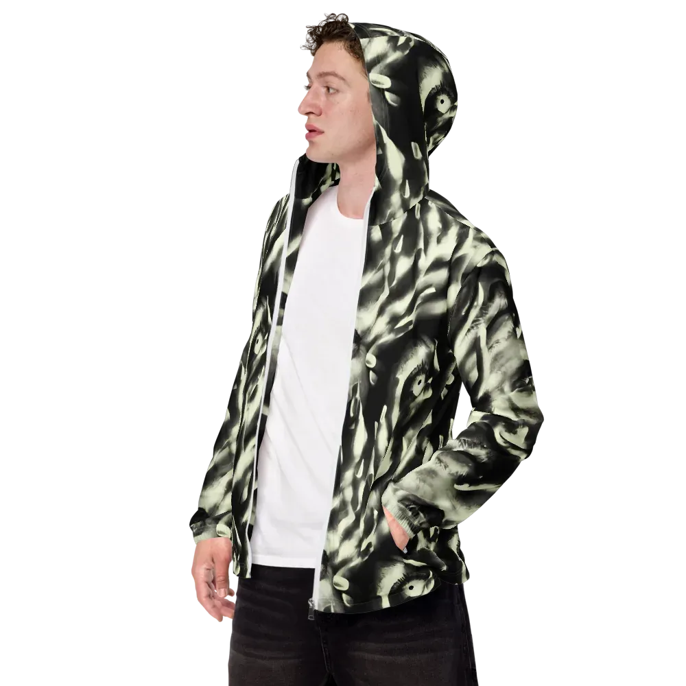 Shadowed Mystique on Men's Windbreaker — Left Front