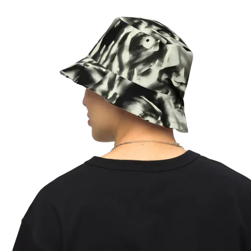 Shadowed Mystique on a Reversible Bucket Hat