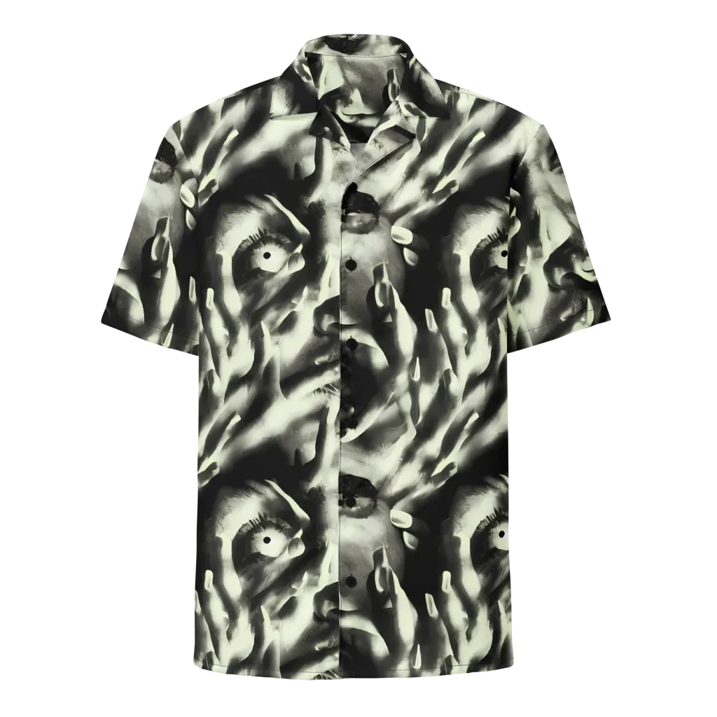 Shadowed Mystique on Button Shirt — Front