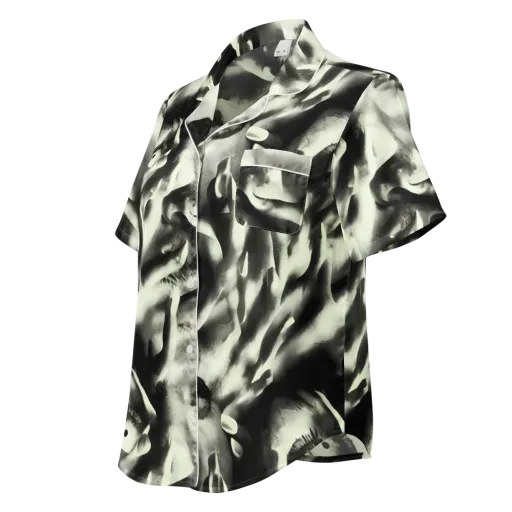 Shadowed Mystique on a Women's Short Sleeve Pajama Top