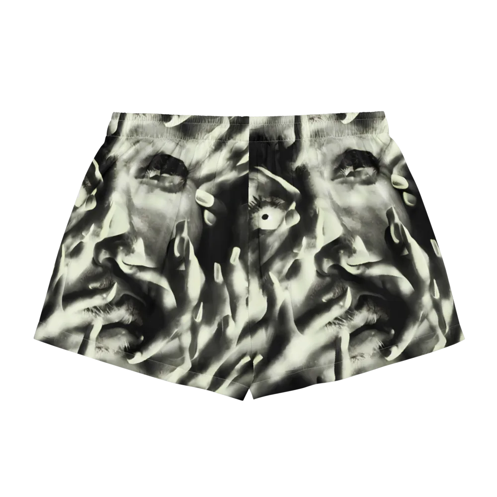 Shadowed Mystique on Women's Pajama Shorts — Back