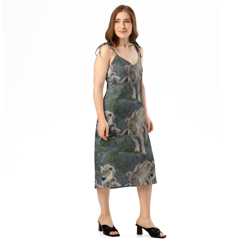 Tessellation on Slip Dress — Right Front