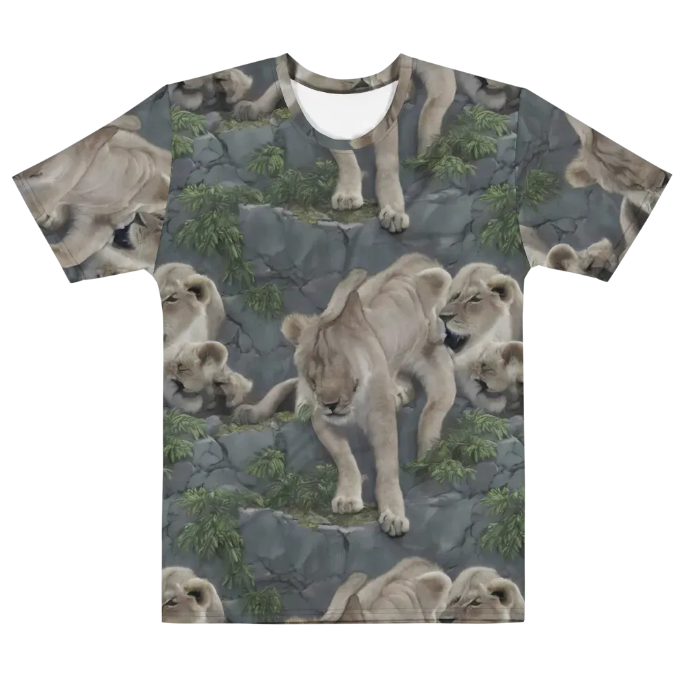 Tessellation on Men's Cotton Crew Neck T-Shirt — Front