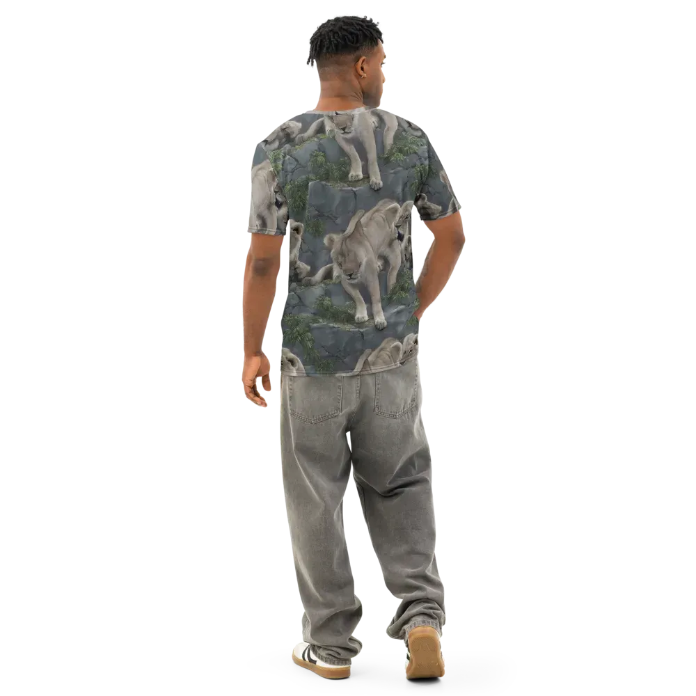 Tessellation on Men's Cotton Crew Neck T-Shirt — Back