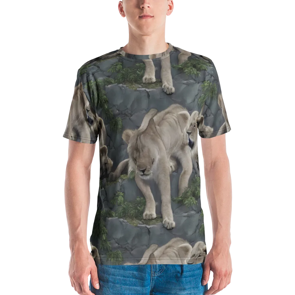 Tessellation on Men's Crew Neck T-Shirt — Front