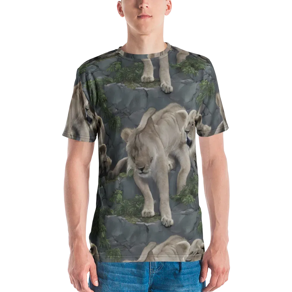Tessellation on Men's Crew Neck T-Shirt — Front