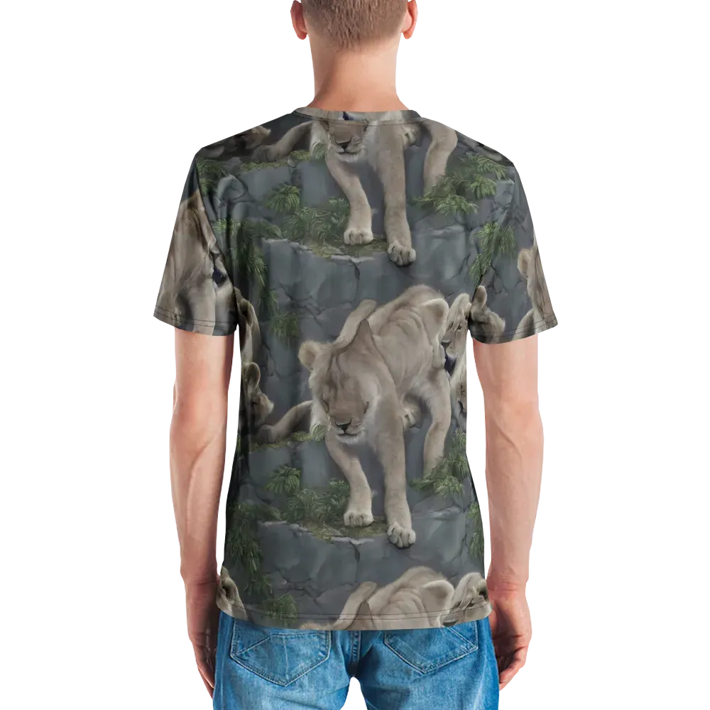 Tessellation on Men's Crew Neck T-Shirt — Back