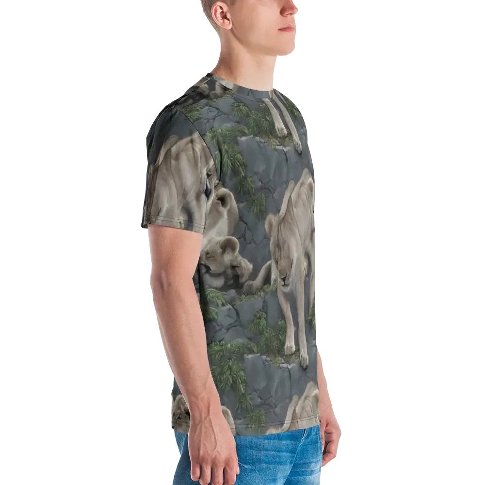 Tessellation on Men's Crew Neck T-Shirt — Right