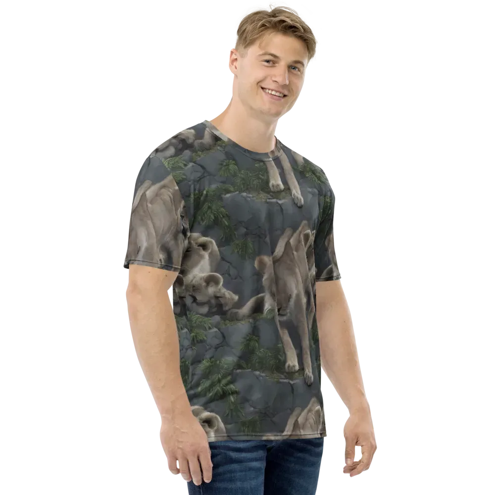 Tessellation on Men's Crew Neck T-Shirt — Right