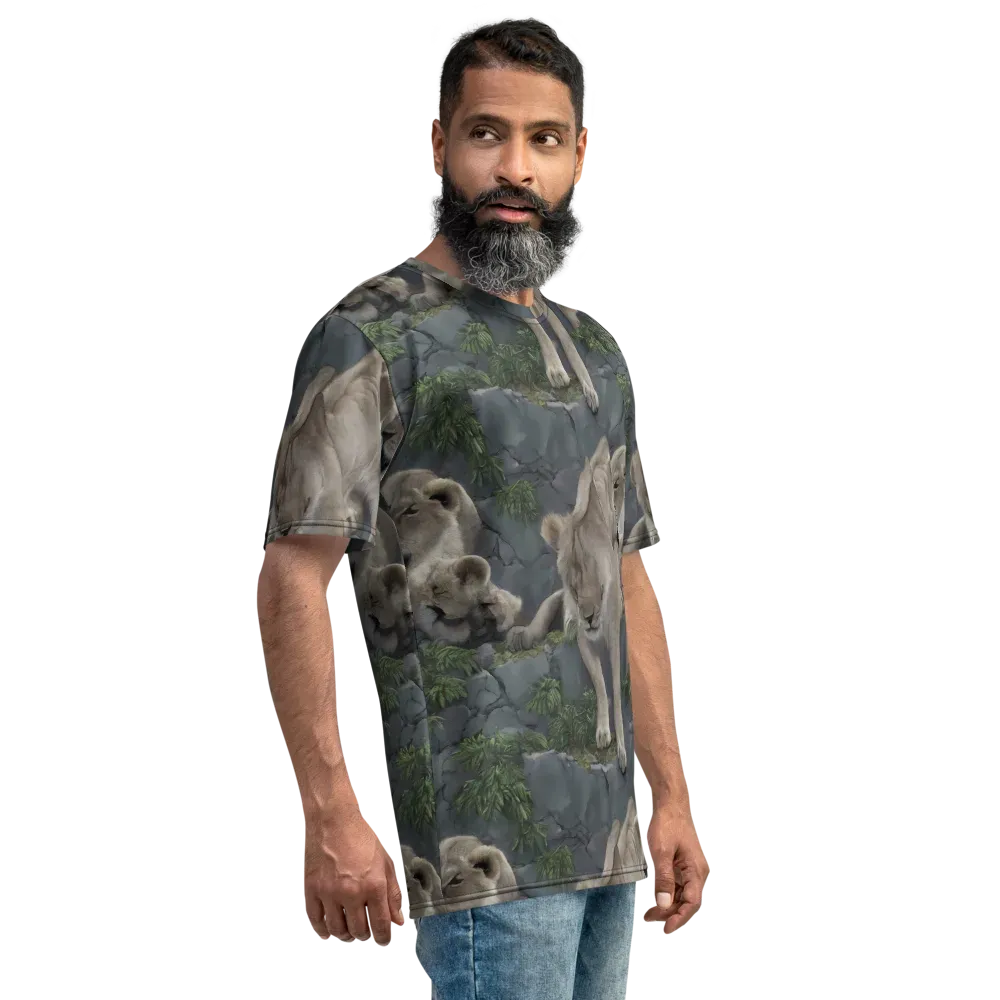 Tessellation on Men's Crew Neck T-Shirt — Right
