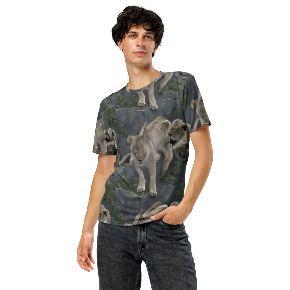 Tessellation on Men's Crew Neck T-Shirt — Front