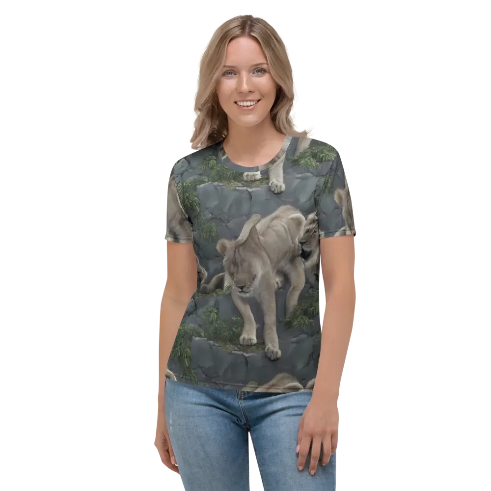 Tessellation on Women's Crew Neck T-Shirt — Front