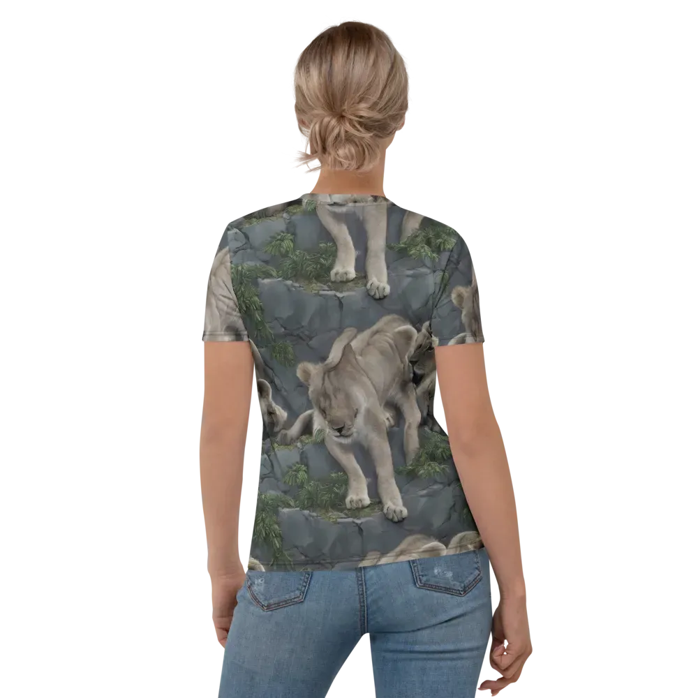 Tessellation on Women's Crew Neck T-Shirt — Back