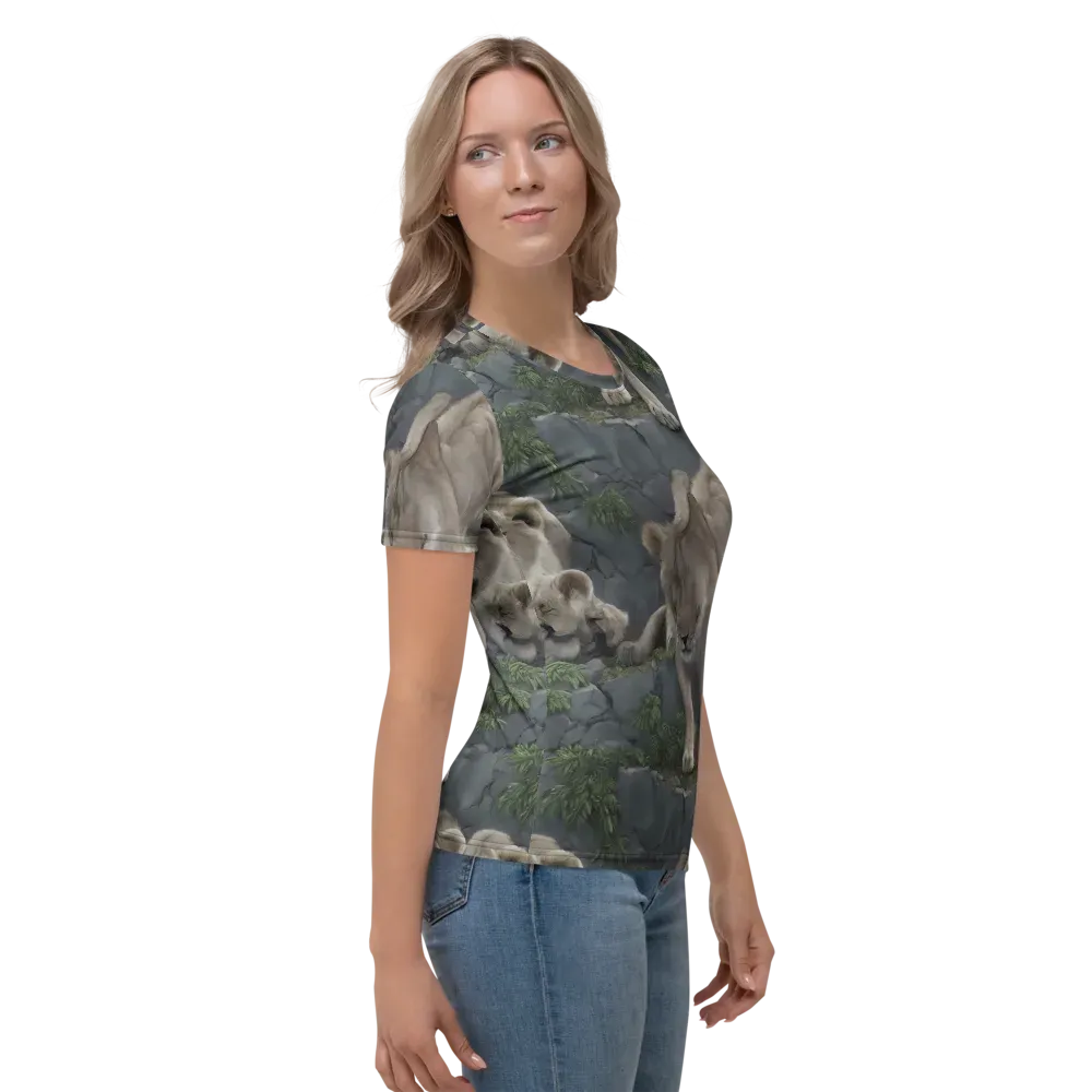 Tessellation on Women's Crew Neck T-Shirt — Right