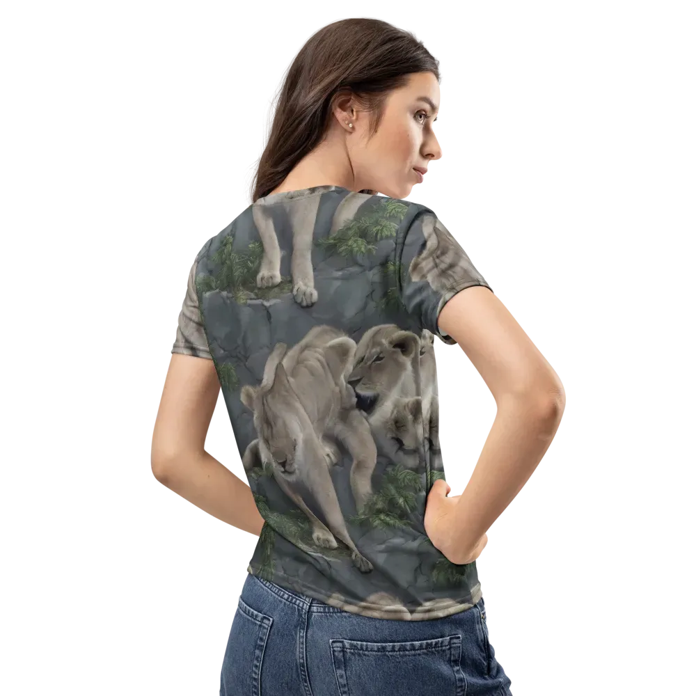 Tessellation on Women's Crew Neck T-Shirt — Back