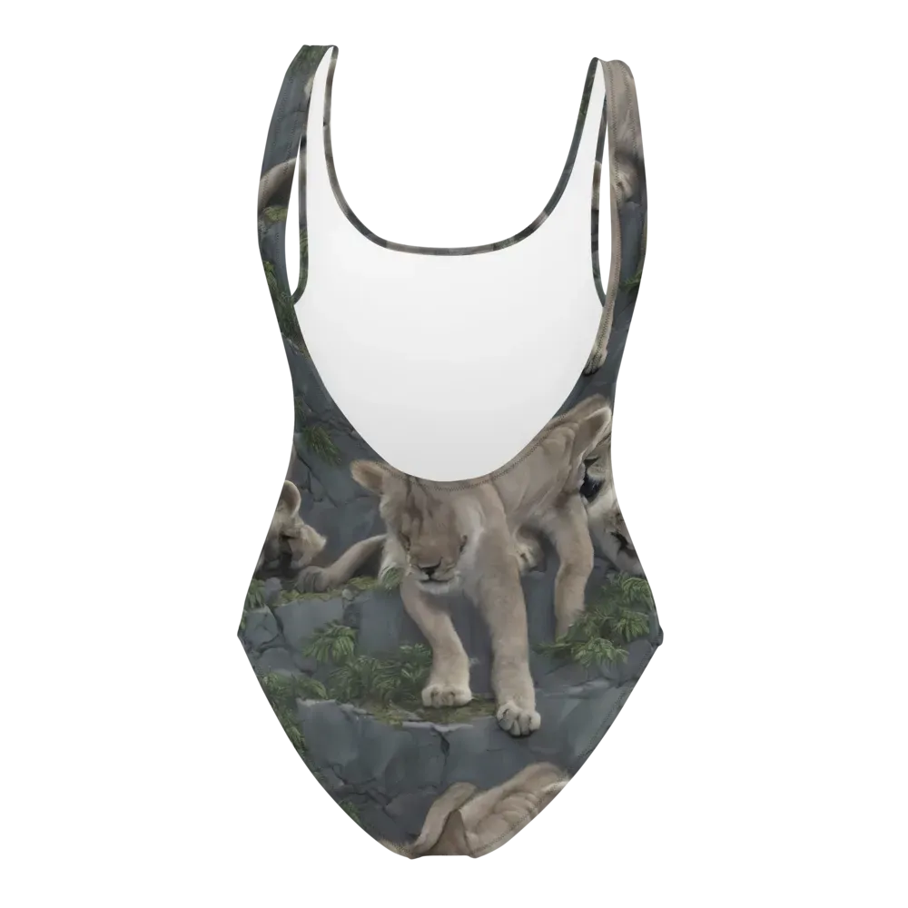 Tessellation on One-Piece Swimsuit — Back