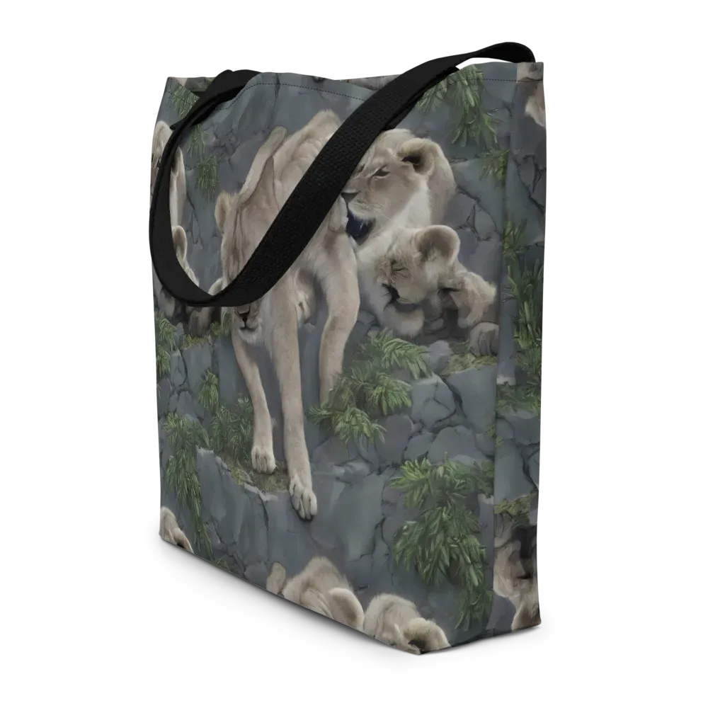 Tessellation on Large Tote Bag W/ Pocket — Front
