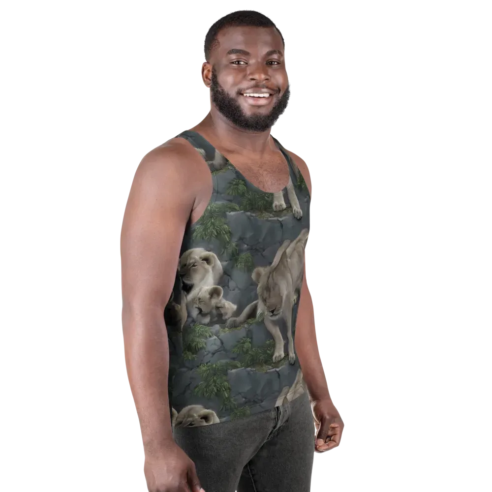 Tessellation on Men's Tank Top — Right Front