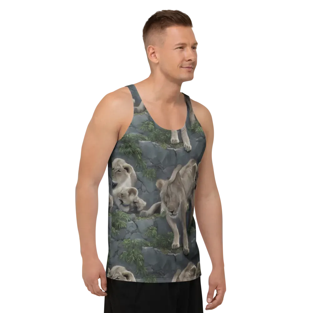 Tessellation on Men's Tank Top — Right Front