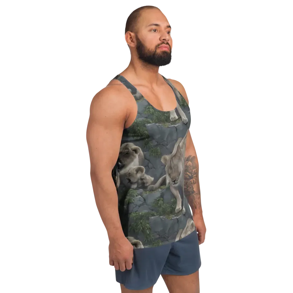 Tessellation on Men's Tank Top — Right Front