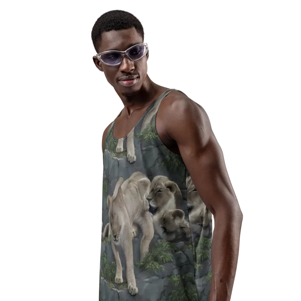 Tessellation on Men's Tank Top — Left