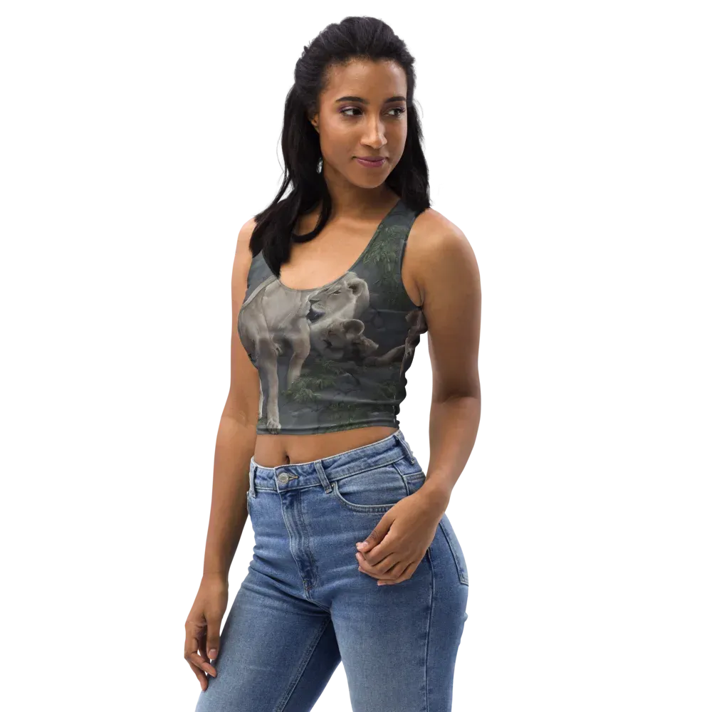 Tessellation on Crop Top — Left Front
