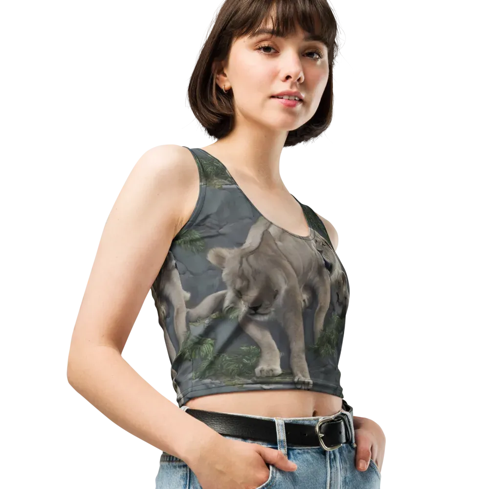 Tessellation on Crop Top — Right Front