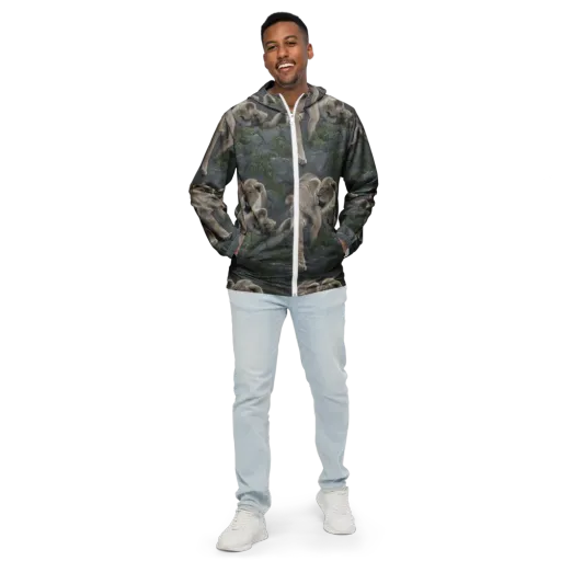 Tessellation on a Men's Windbreaker