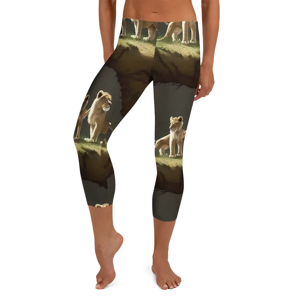 Intricate, Highly Detailed, Cinematic on Capri Leggings — Front