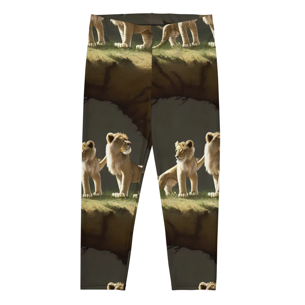 Intricate, Highly Detailed, Cinematic on Capri Leggings — Front