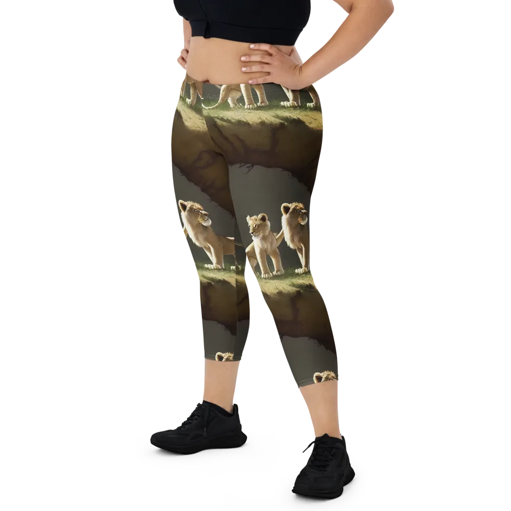 Intricate, Highly Detailed, Cinematic on Capri Leggings — Front