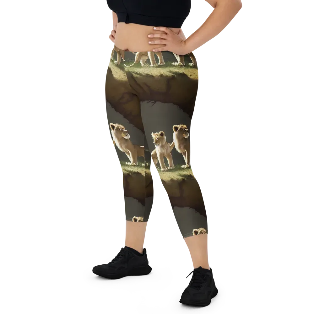 Intricate, Highly Detailed, Cinematic on Capri Leggings — Front