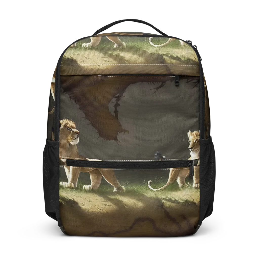Intricate, Highly Detailed, Cinematic on Utility Backpack — Front