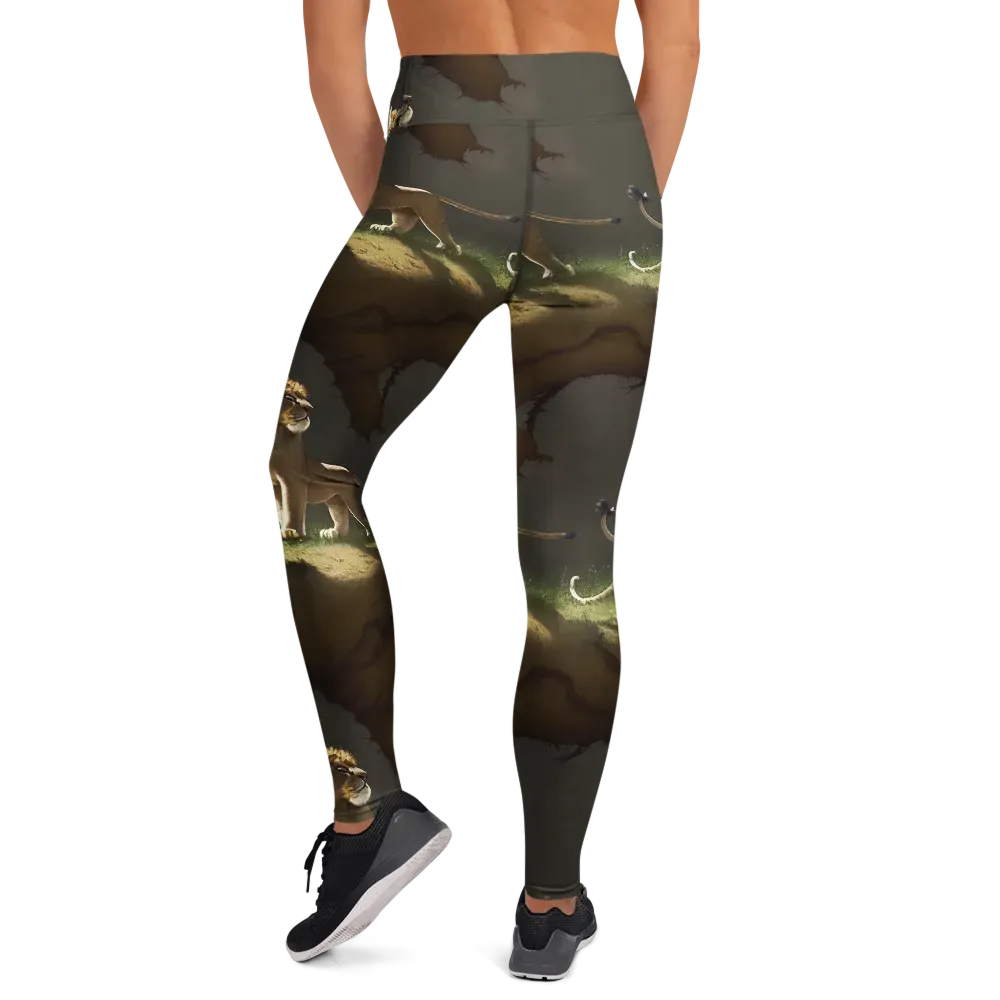 Intricate, Highly Detailed, Cinematic on Yoga Leggings — Back