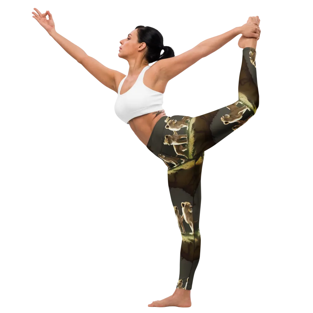 Intricate, Highly Detailed, Cinematic on Yoga Leggings — Left