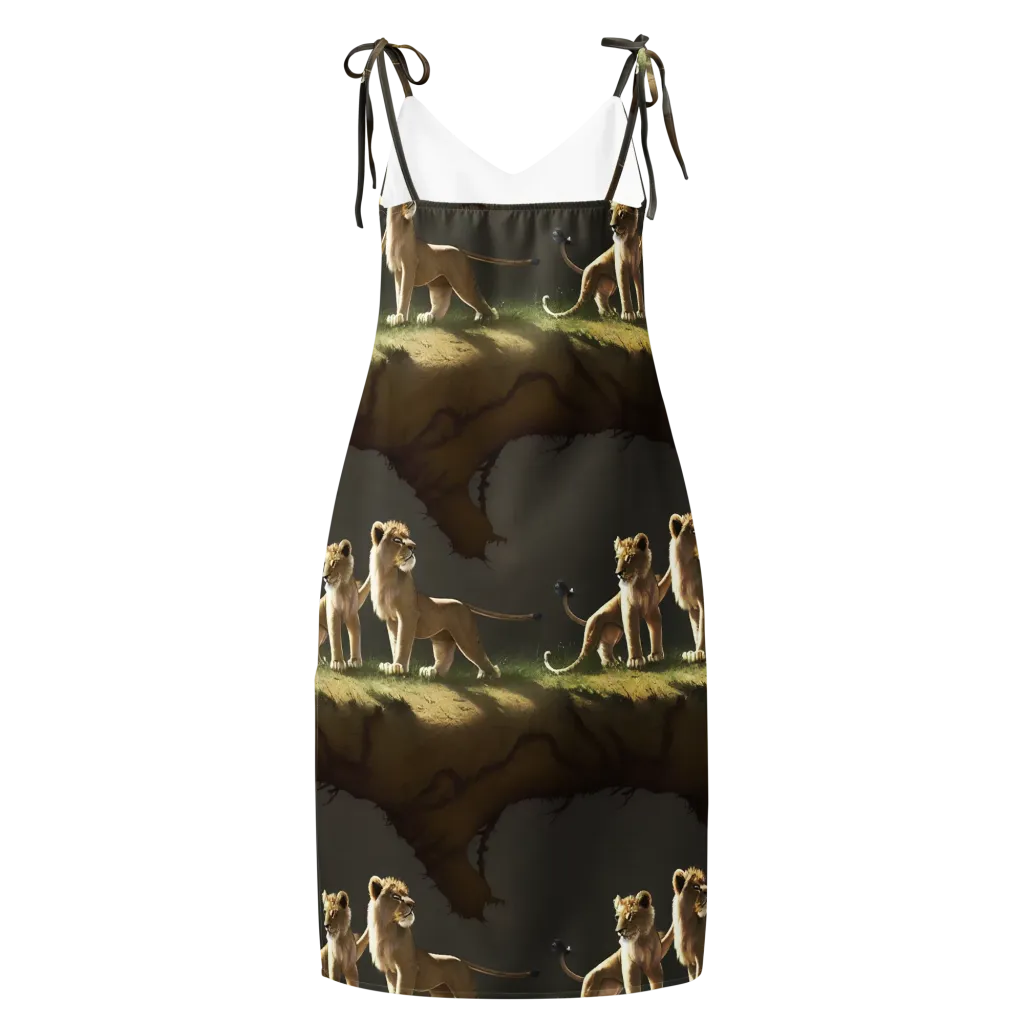 Intricate, Highly Detailed, Cinematic on Slip Dress — Back