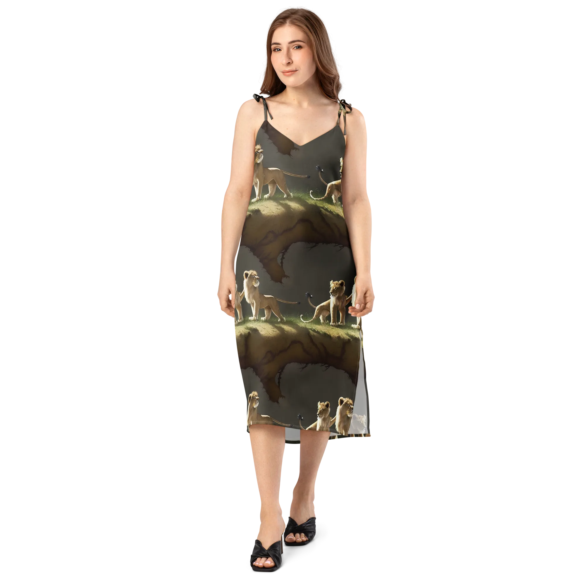 Intricate, Highly Detailed, Cinematic on Slip Dress — Front