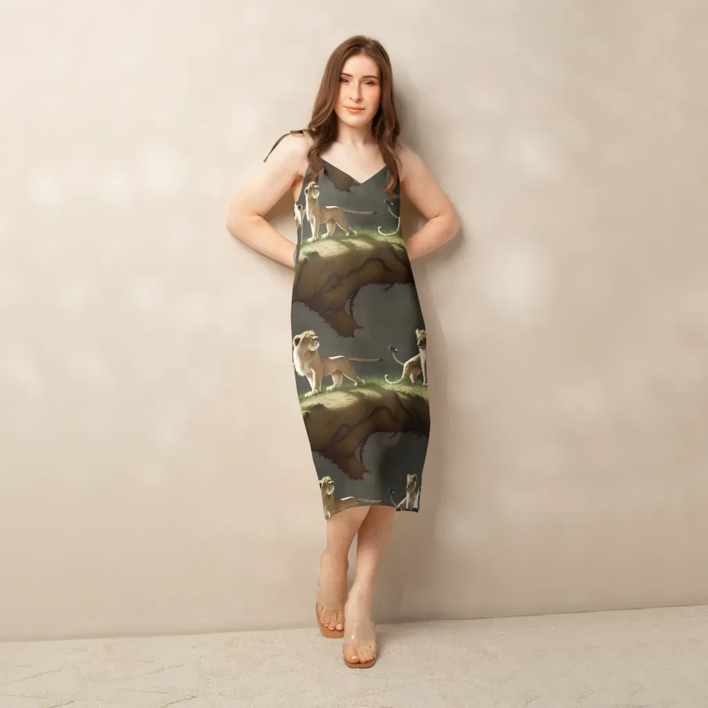Intricate, Highly Detailed, Cinematic on Slip Dress — Front