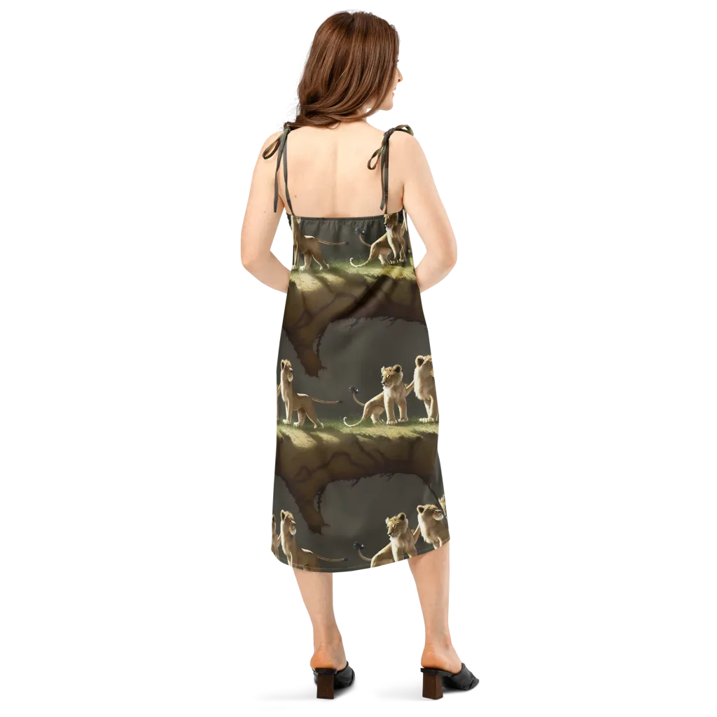 Intricate, Highly Detailed, Cinematic on Slip Dress — Back