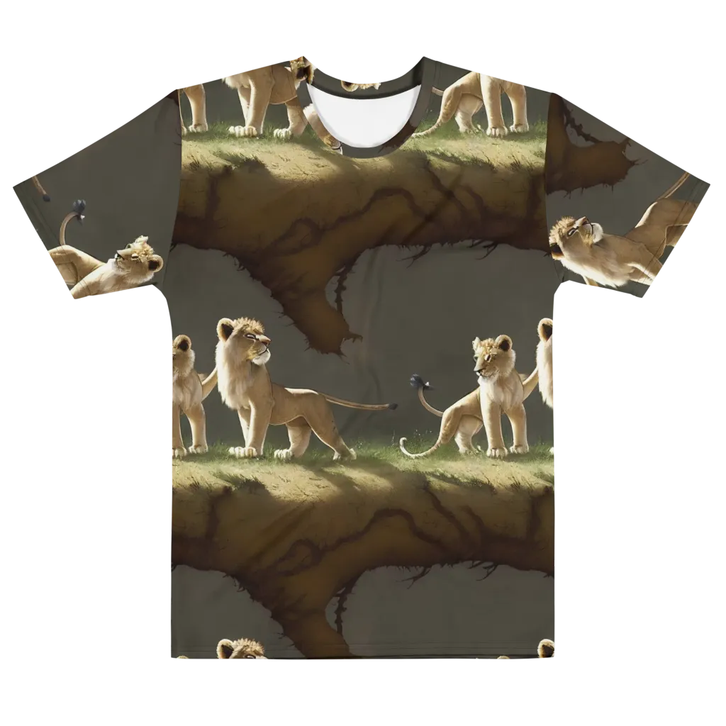 Intricate, Highly Detailed, Cinematic on Men's Cotton Crew Neck T-Shirt — Front
