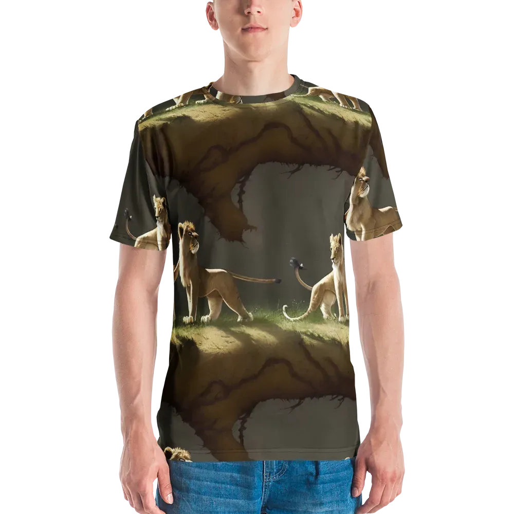 Intricate, Highly Detailed, Cinematic on Men's Crew Neck T-Shirt — Front