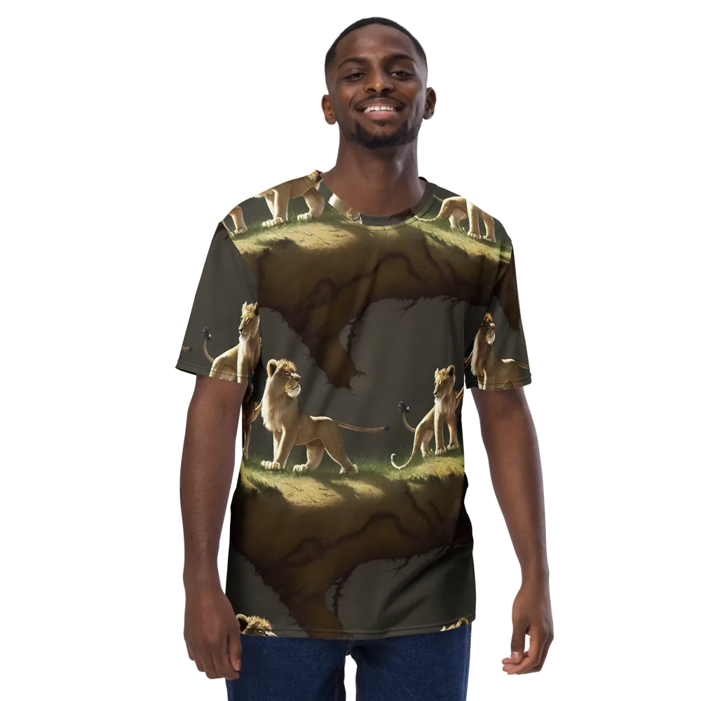 Intricate, Highly Detailed, Cinematic on Men's Crew Neck T-Shirt — Front