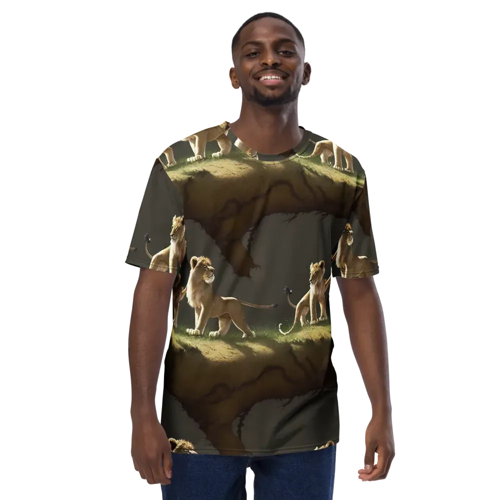Intricate, Highly Detailed, Cinematic on Men's Crew Neck T-Shirt — Front
