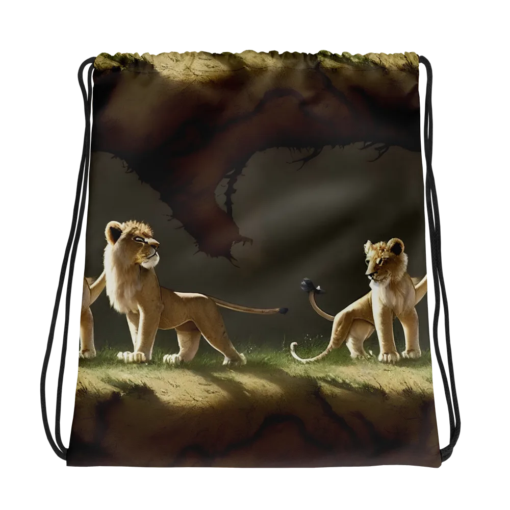 Intricate, Highly Detailed, Cinematic on Drawstring Bag — Photo