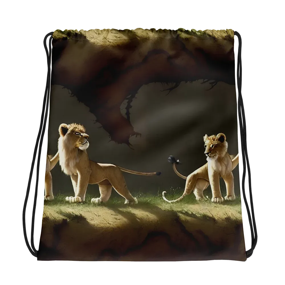 Intricate, Highly Detailed, Cinematic on Drawstring Bag — Photo