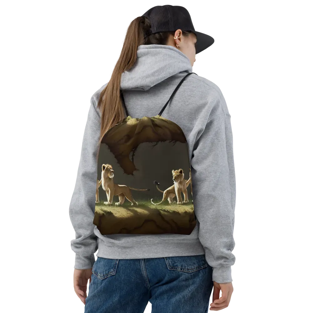 Intricate, Highly Detailed, Cinematic on Drawstring Bag — Front