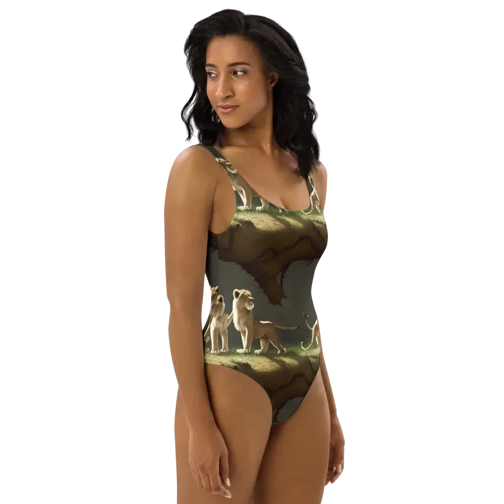 Intricate, Highly Detailed, Cinematic on One-Piece Swimsuit — Right
