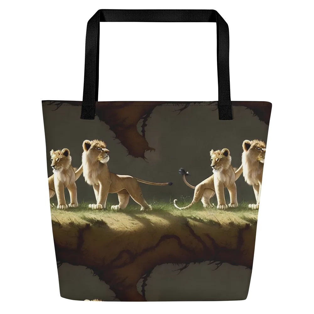 Intricate, Highly Detailed, Cinematic on Large Tote Bag W/ Pocket — Front