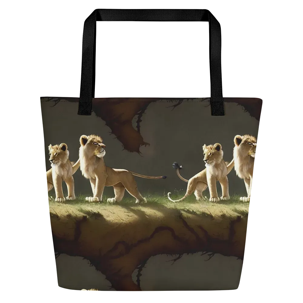 Intricate, Highly Detailed, Cinematic on Large Tote Bag W/ Pocket — Front