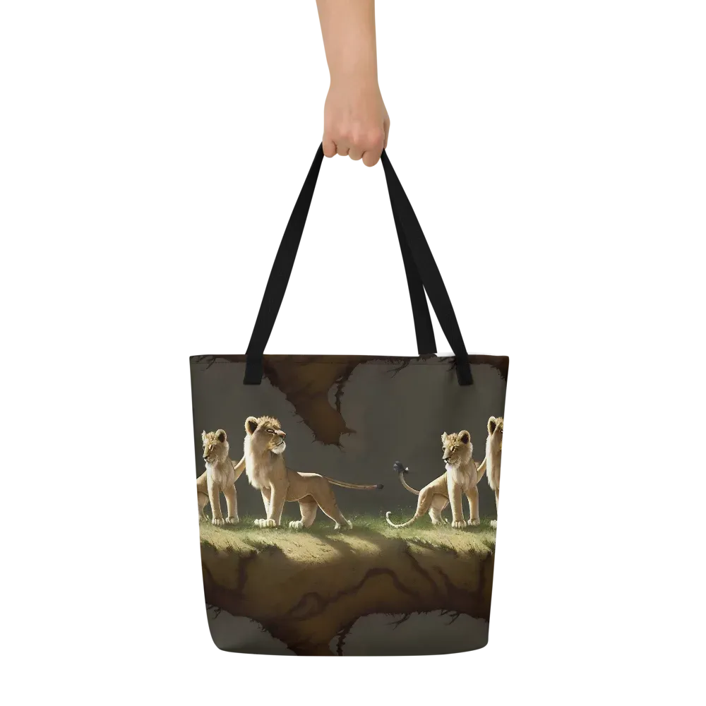 Intricate, Highly Detailed, Cinematic on Large Tote Bag W/ Pocket — Front